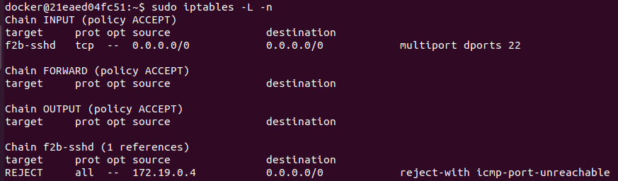 iptables rule fail2ban